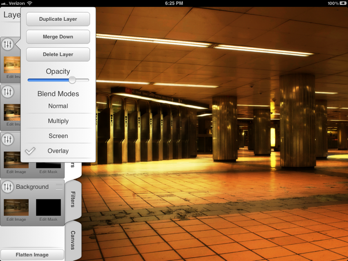 Overlay Blurring